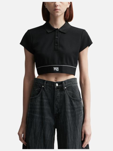 alexanderwang.t CHEERLEADER POLO TOP