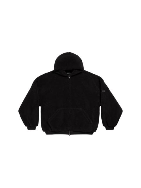 fleece zip-up hoodie