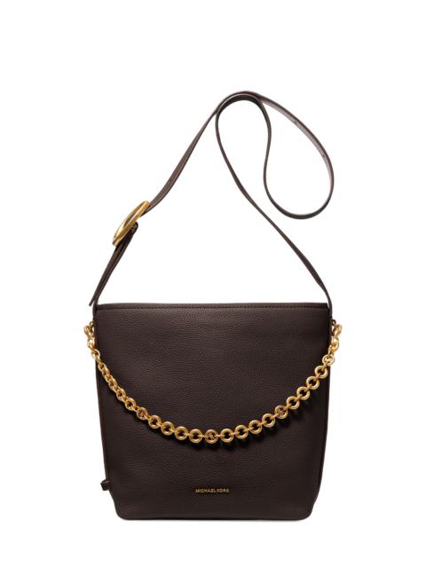MICHAEL KORS Women's Nolita Small Leather Bucket Bag - Luggage