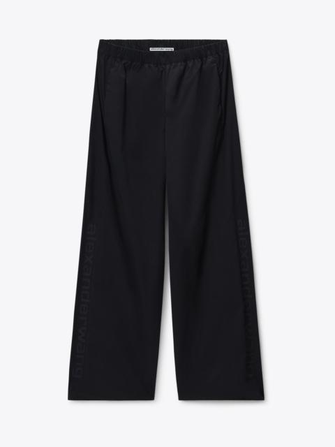Alexander Wang PERFORATED LOGO MID-RISE TRACK PANT
