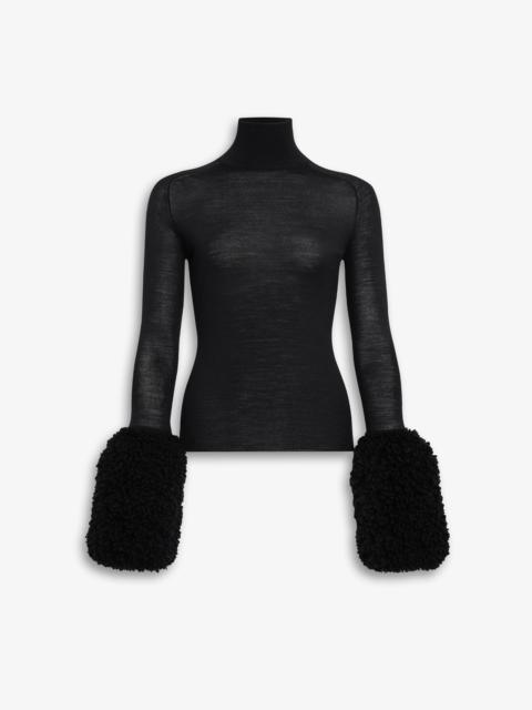 Alaïa BUBBLE CUFF KNIT TOP