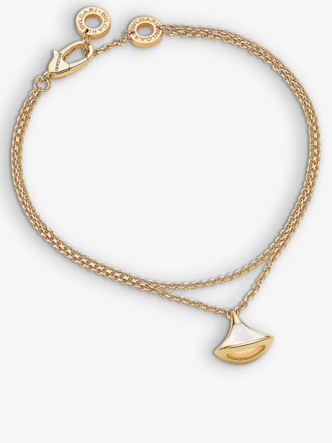 Divas' Dream 18ct yellow-gold and mother-of-pearl bracelet