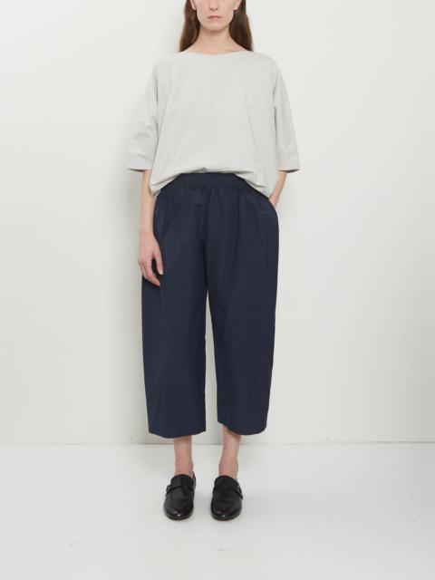 apuntob Technical Poplin Cropped Wide Pant — Abyss