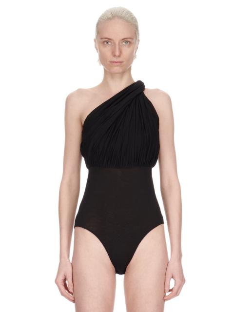 Rick Owens one-shoulder draped bodysuit