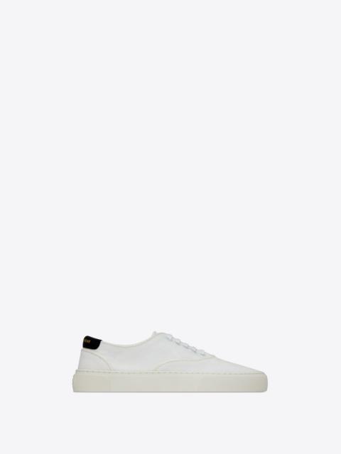 SAINT LAURENT venice sneakers in canvas and leather