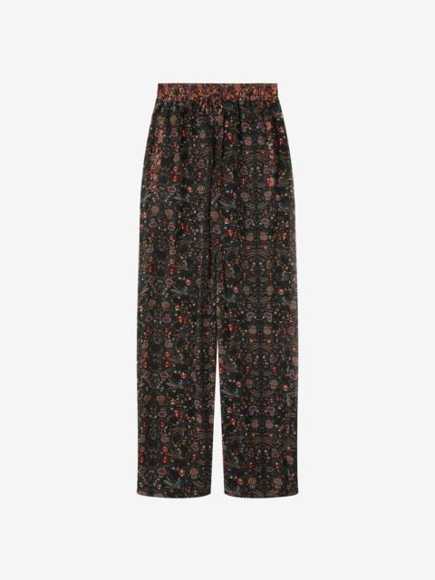 OZIO PRINTED SILK PANTS