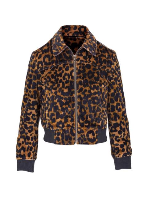 R13 Berlin leopard-print jacket