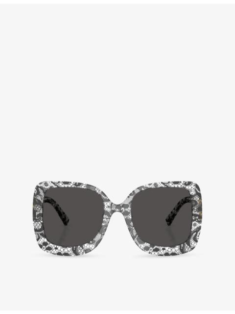 Dolce & Gabbana DG4513 Square-Frame Acetate Sunglasses
