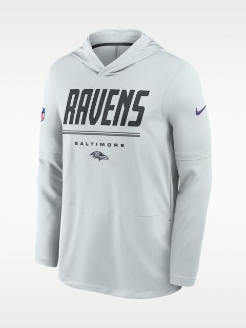Nike Baltimore Ravens Sideline Men's Nike Dri-FIT NFL Long-Sleeve Hooded Top