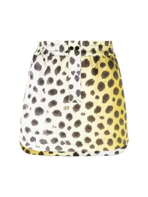 THE ATTICO cheetah print miniskirt