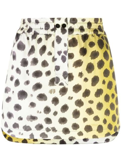 THE ATTICO cheetah print miniskirt