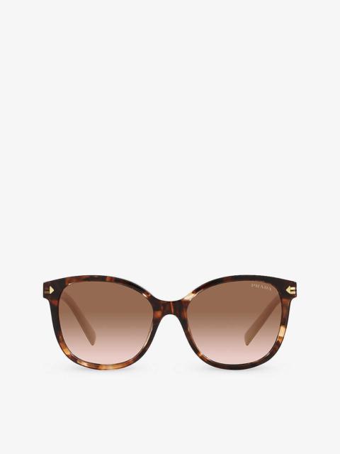 PR 22ZS square-frame tortoiseshell acetate sunglasses