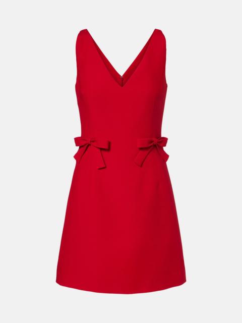 Valentino Crepe Couture bow-detail minidress
