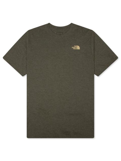 The North Face TRI-BLEND MOUNTAIN DAYS S/S TEE - NEW TAUPE/GREEN/WHITE