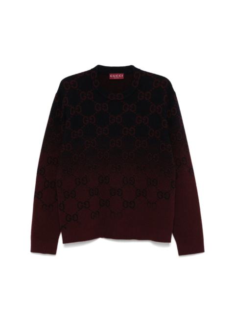 GUCCI GG degradé-jacquard sweater