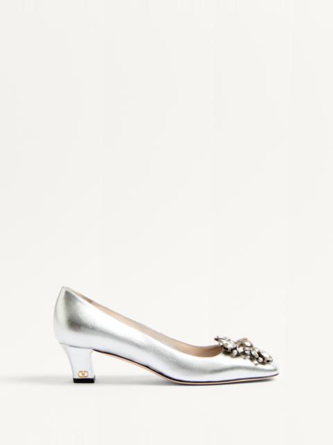 Valentino PRESHOES PUMPS IN LAMINATED NAPPA WITH 45MM CRYSTALS
