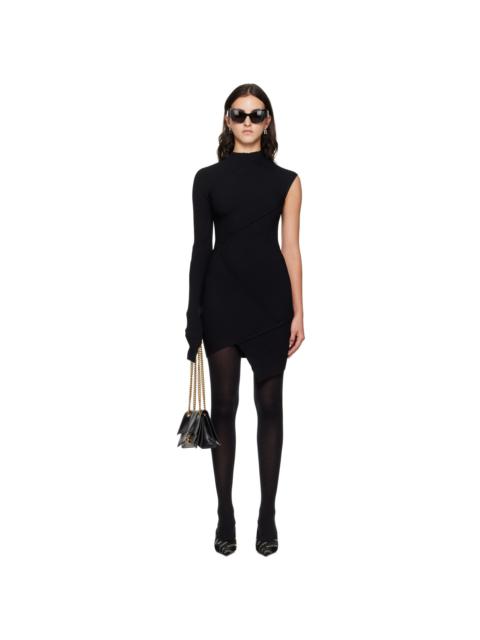 BALENCIAGA asymmetric-sleeves mini dress