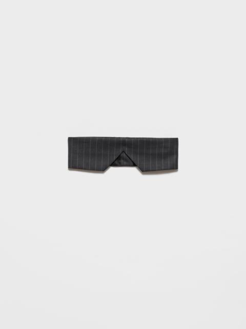 Prada Pinstripe wool bandeau top