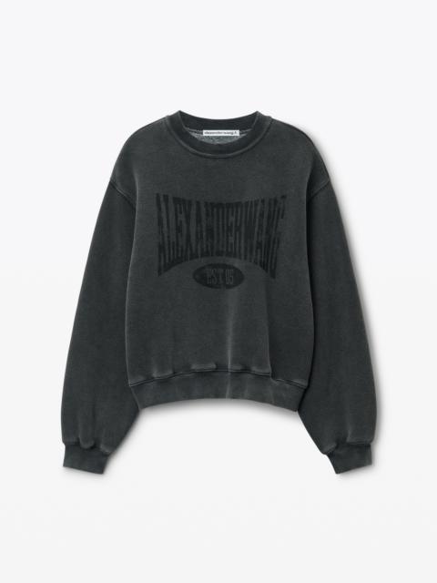 Alexander Wang Distressed Logo Sweatshirt