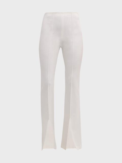 Alice + Olivia Emiko High-Waisted Slit-Cuff Pants