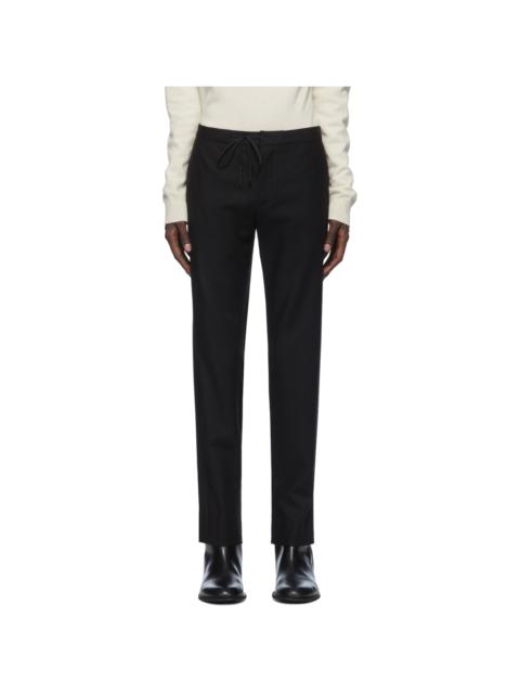 Maison Margiela Black Wool Flannel Trousers