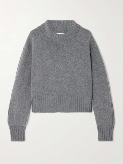 &DAUGHTER Fintra cropped wool turtleneck sweater Gray