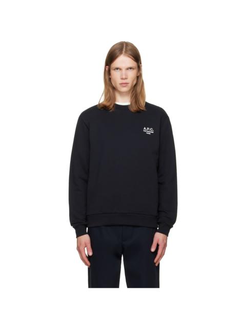 A.P.C. Black Standard 'Rue Madame' Sweatshirt