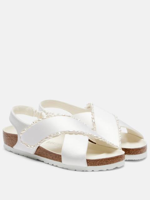 BIRKENSTOCK x Danielle Frankel Tulum embellished satin sandals