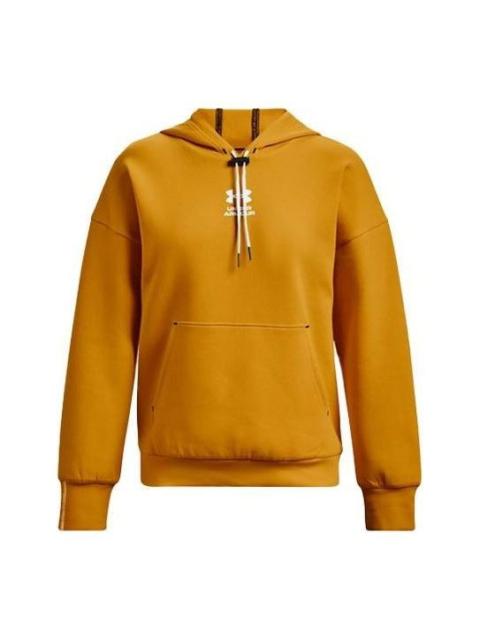 Under Armour (WMNS) Under Armour Summit Logo Hoodie 'Yellow Gold' 1374466-588