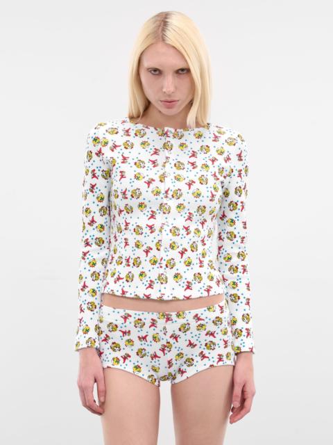 ASHLEY WILLIAMS Girl Baby White Thermal Top