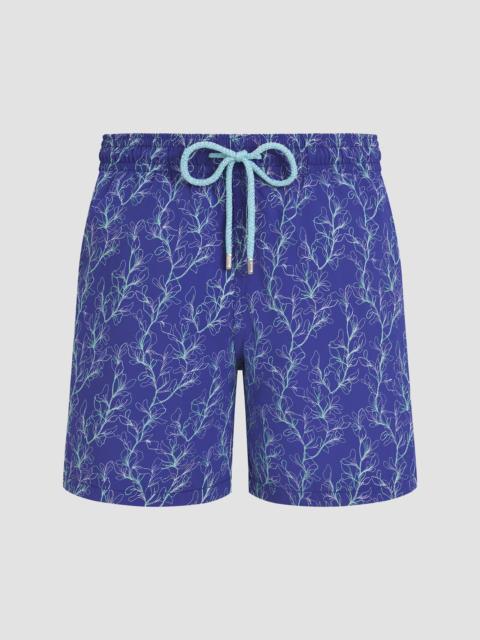Vilebrequin Men's Men's Mistral Embroidered X-Ray Seaweed Swim Trunks - Royal Sky