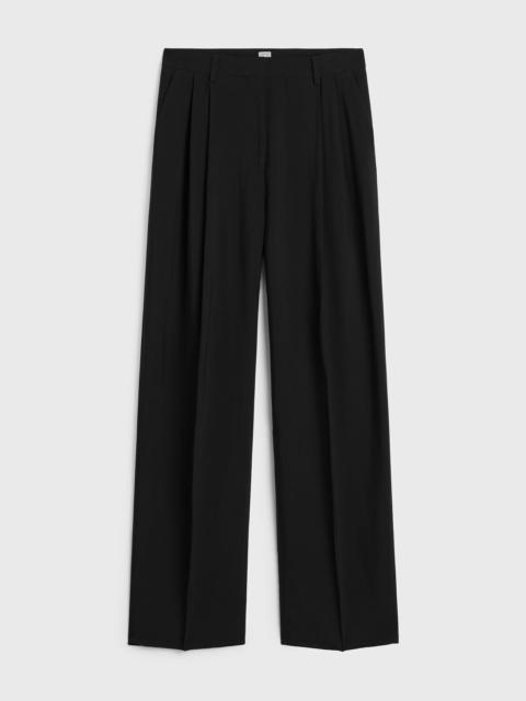 TOTEME Double-pleat fluid trousers black