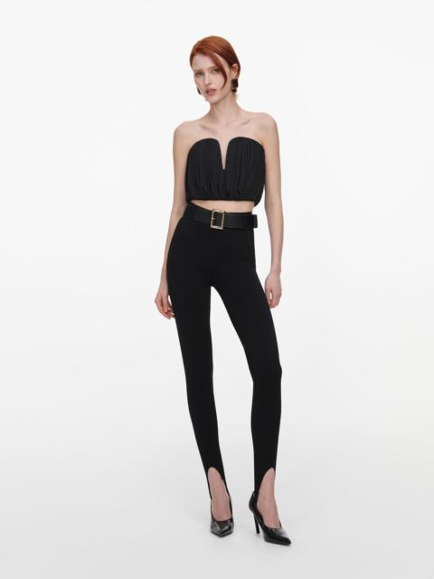 self-portrait Black Bandeau Jersey Top