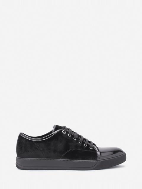 DBB1 SNEAKERS IN VELVET AND PATENT LEATHER