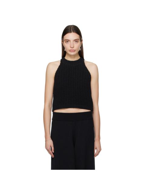 CORDERA Black Cropped Tank Top