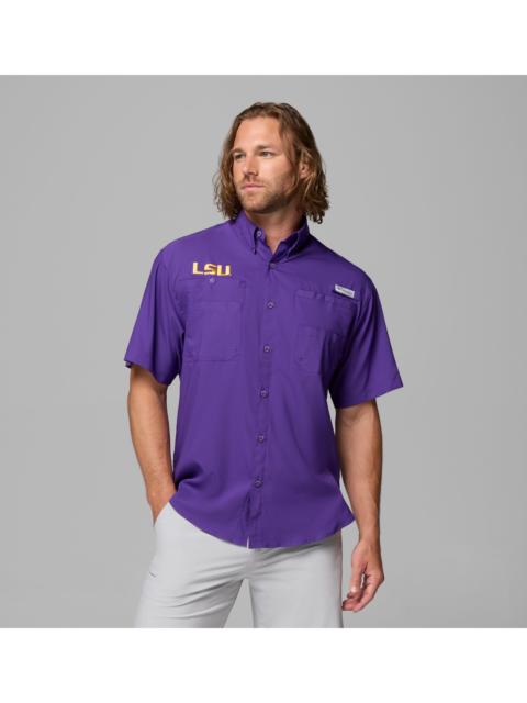 Columbia Men's Collegiate PFG Tamiami Short Sleeve Shirt - LSU