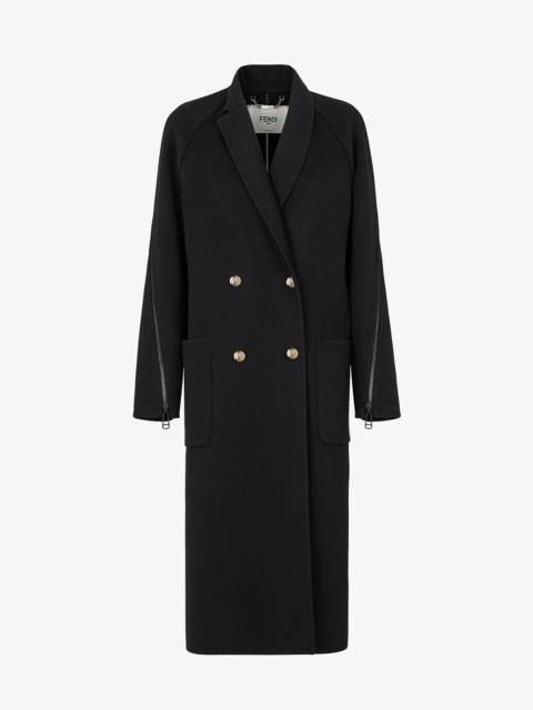 FENDI Black wool coat