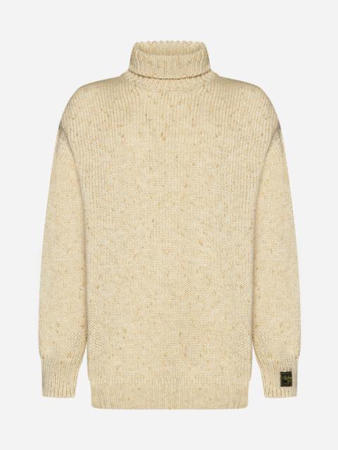 Wool and mohair-blend turtleneck