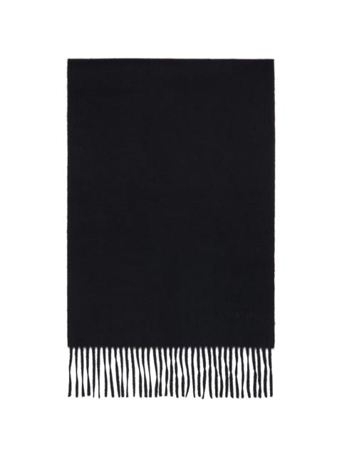 Givenchy Black Embroidered Plain Scarf