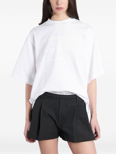 Alexander Wang embossed logo-print T-shirt