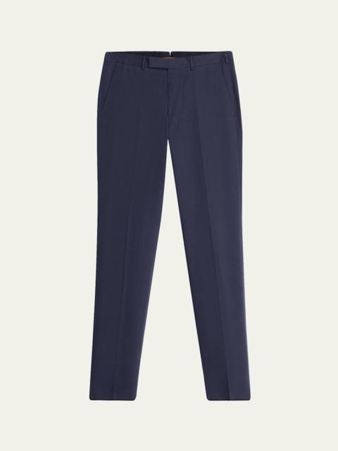 ZEGNA Men's CashCo Slim Flat-Front Trousers