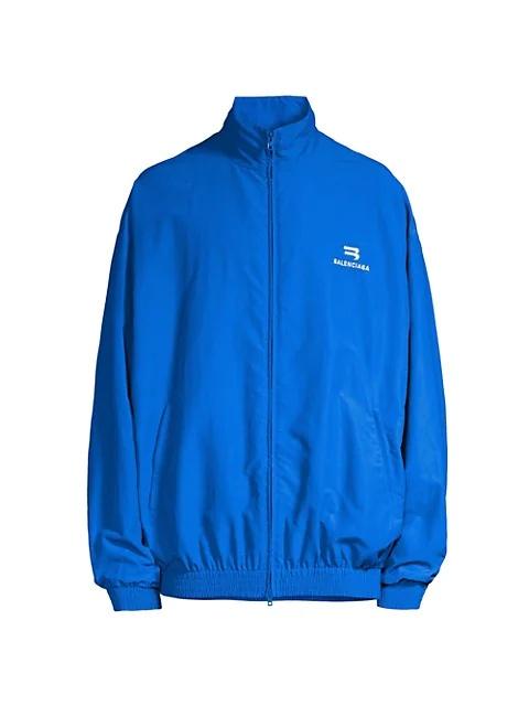 BALENCIAGA embroidered logo track jacket