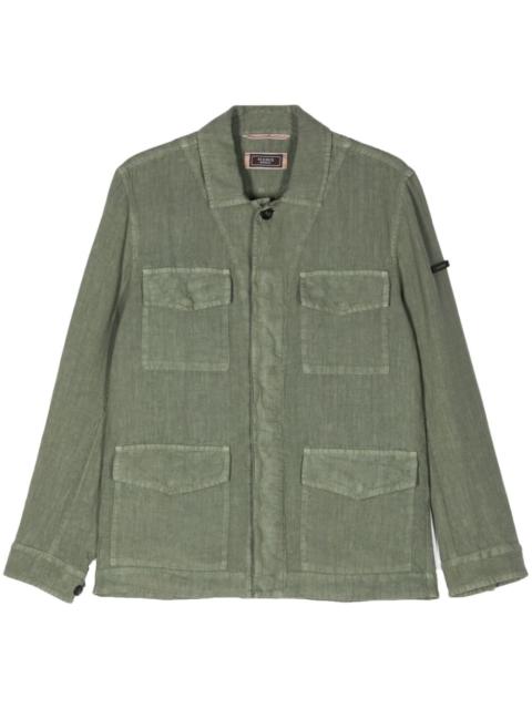 PESERICO four-pockets linen shirt