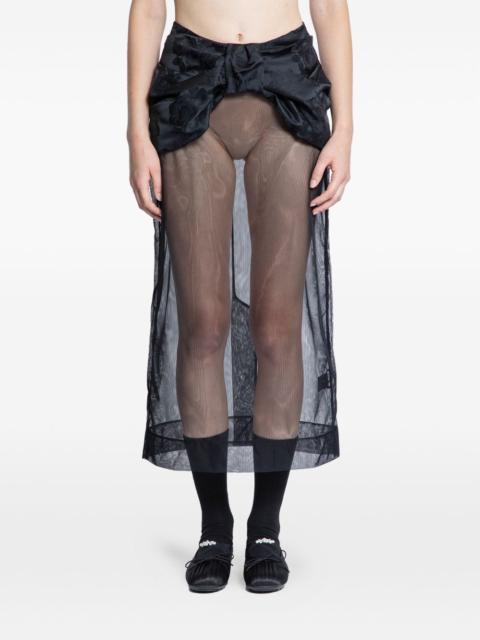 Simone Rocha brocade bow waist skirt