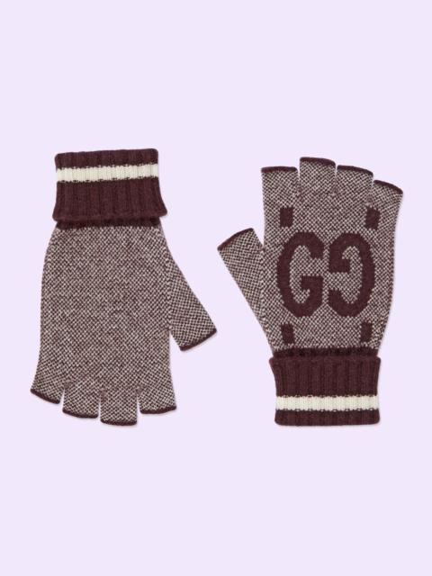 GUCCI GG cashmere fingerless gloves