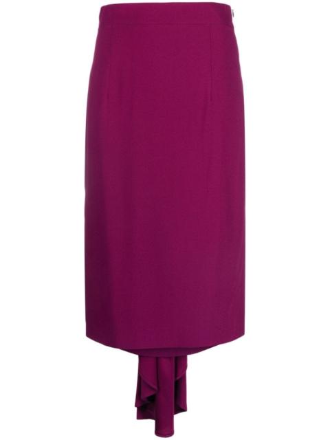 Moschino high-waisted asymmetric midi skirt