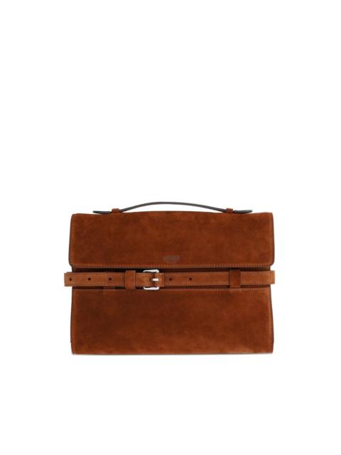 Moschino belted top handle tote bag