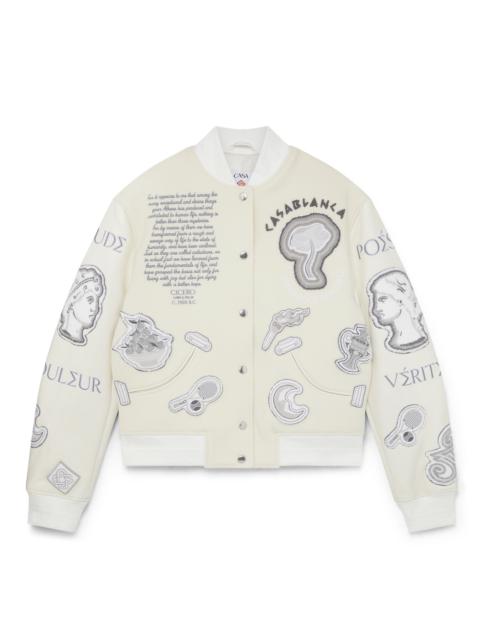 Chenille Patchwork Bomber Jacket | Casablanca Paris