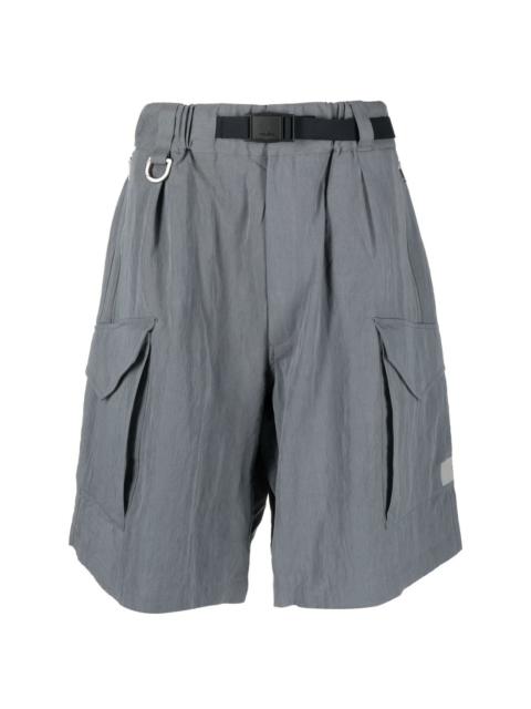 belted Bermuda cargo shorts