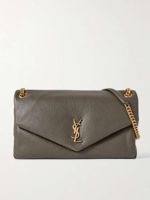Calypso Large padded textured-leather shoulder bag